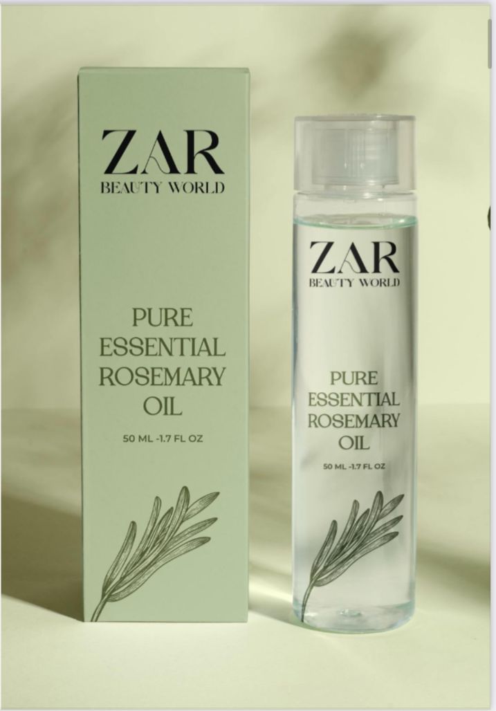 2 in 1 || Zar Scalp Massager Comb Brush for Hair Growth & Pure Essential Rosemary Oil for Hair Care