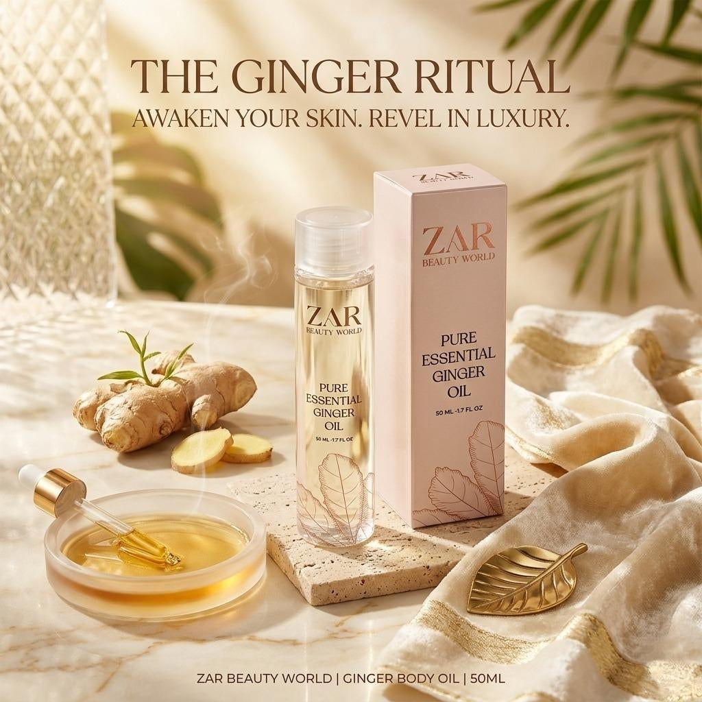 Natural Ginger Root Oil Pure Essentials for Face